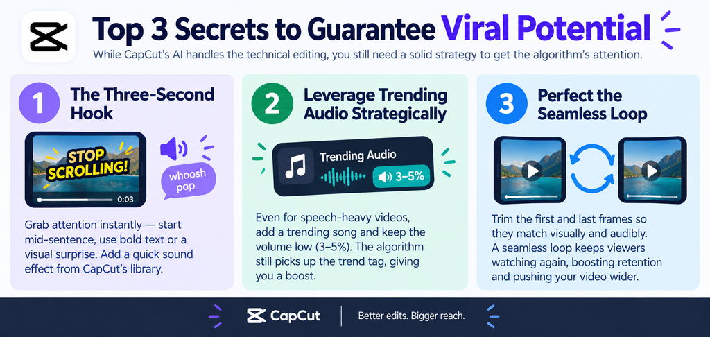 top 3 secrets to guarantee viral potential