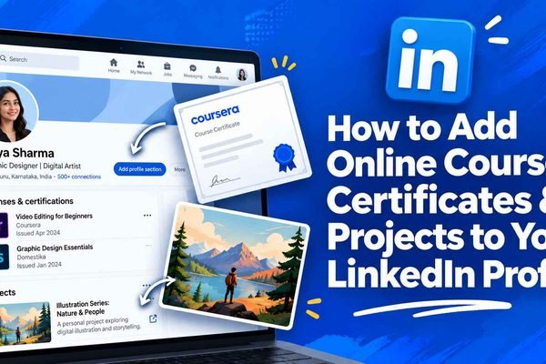How to Add Online Course Certificates & Projects to Your LinkedIn Profile